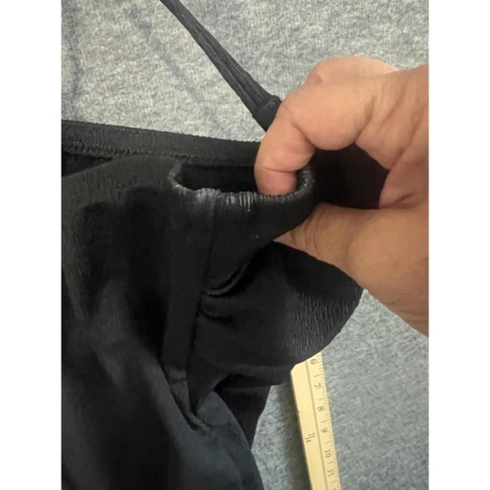Gottex Womens Black Textured One Piece Swimsuit Adjustable Straps 22EL070 Sz 16 - Picture 9 of 12